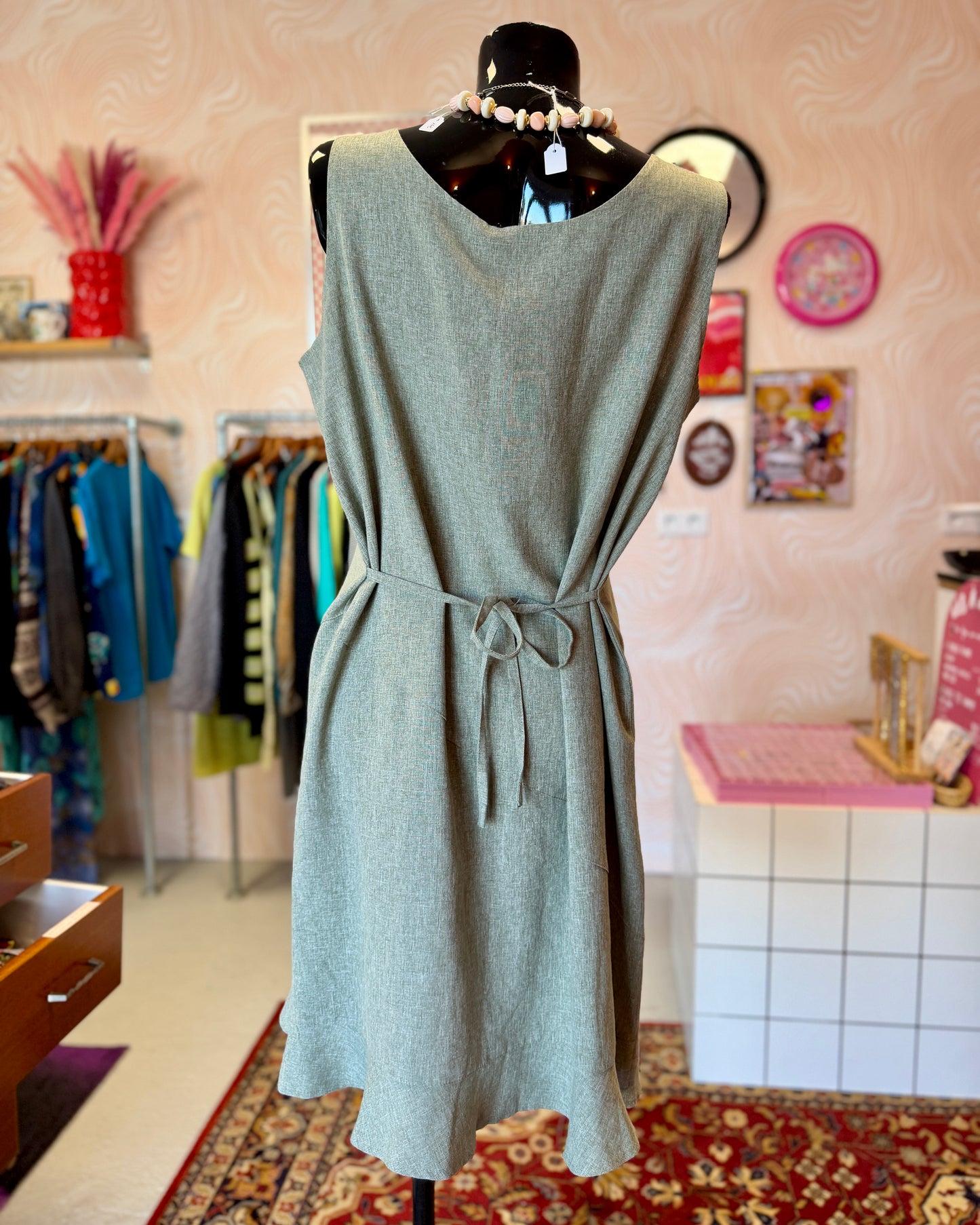 Robe mi-longue à nouer | T. XL