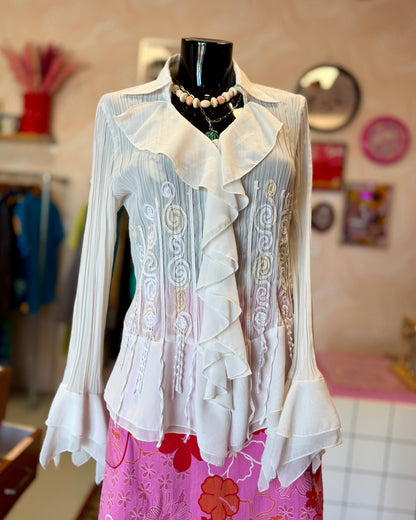 Blouse manches évasées