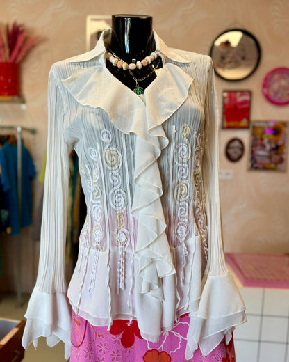 Blouse manches évasées