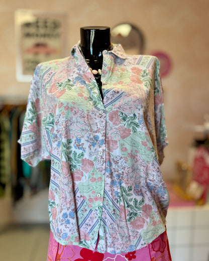 Chemise pastel à fleurs | T. L