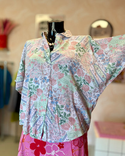 Chemise pastel à fleurs | T. L