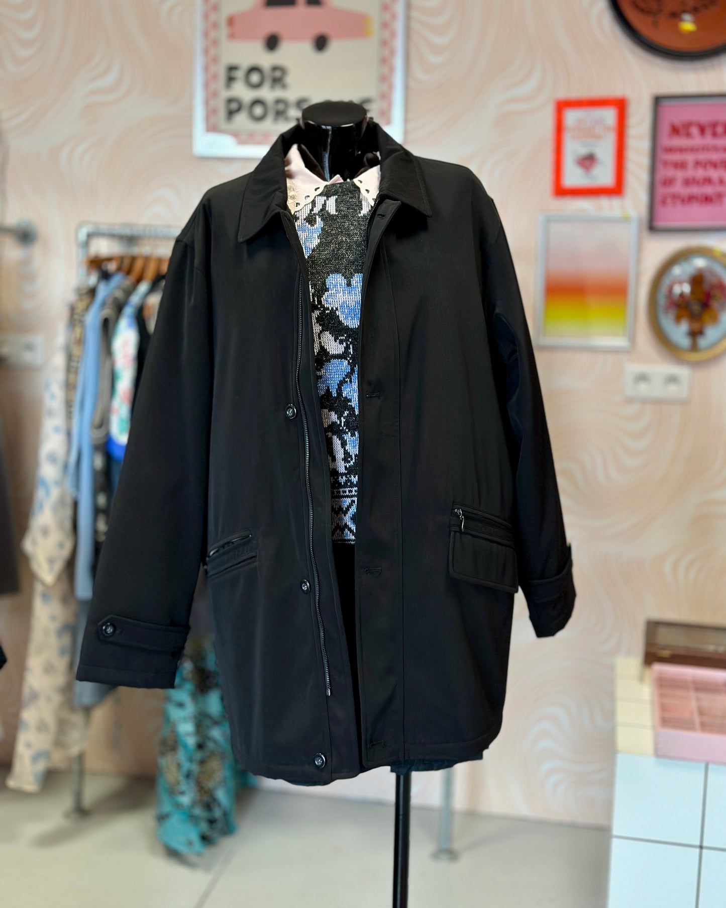 Manteau noir homme | T. XL