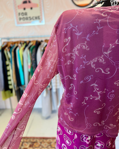 Top violet en mesh | T. L