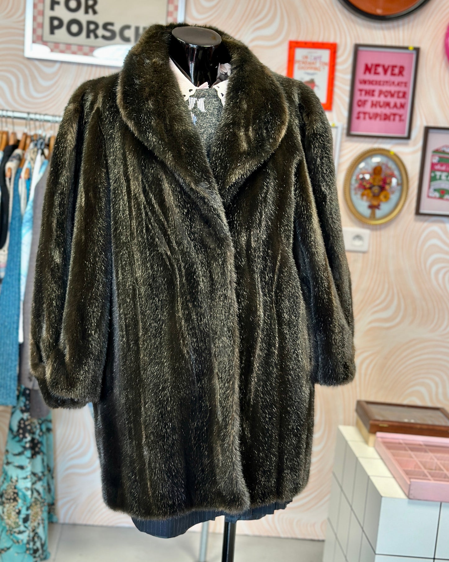Manteau en fausse fourrure | T. L / XL