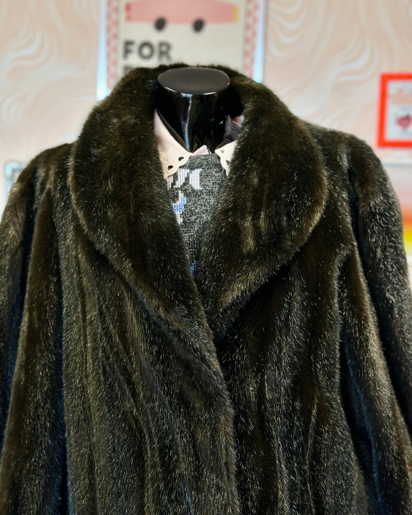 Manteau en fausse fourrure | T. L / XL