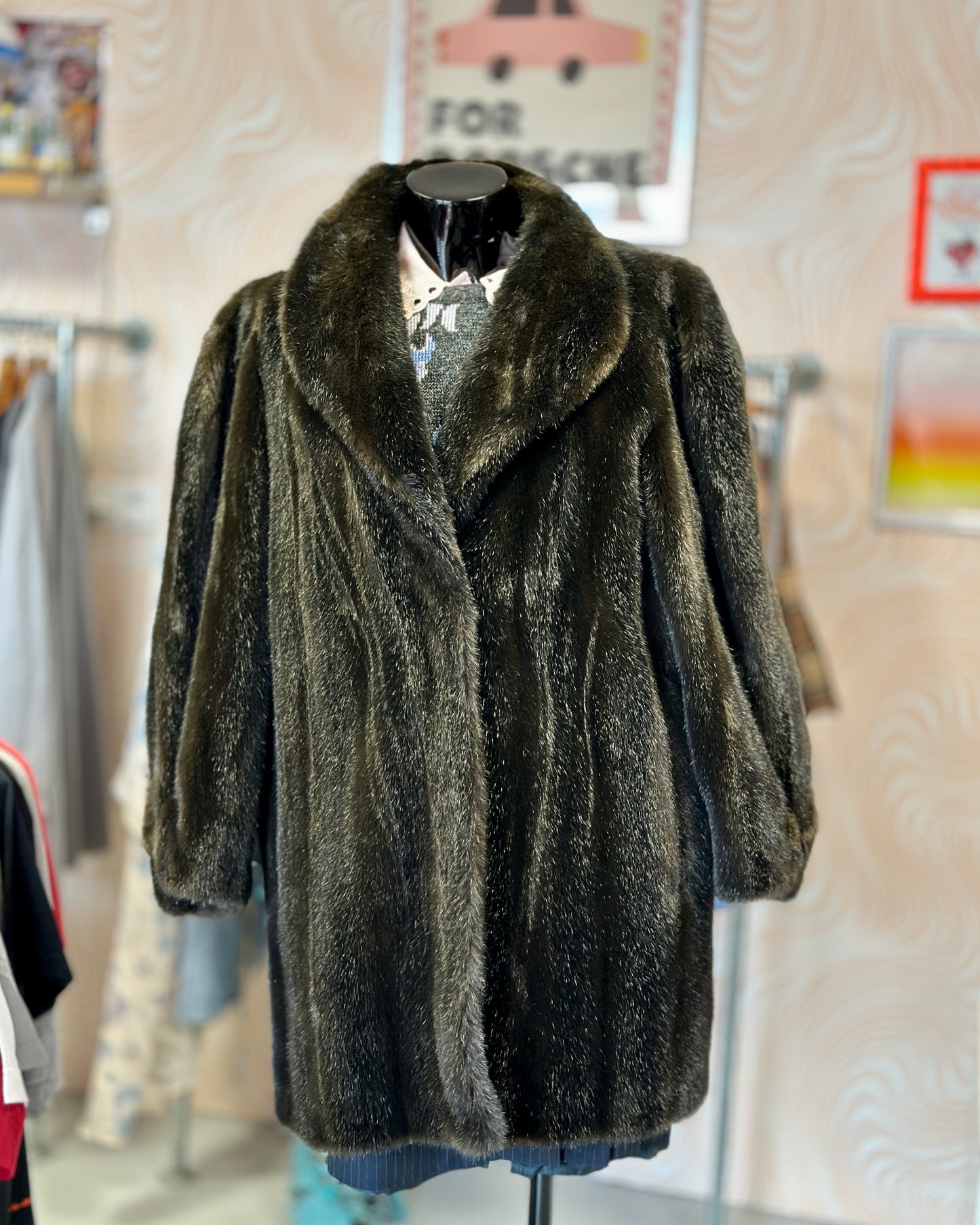 Manteau en fausse fourrure | T. L / XL