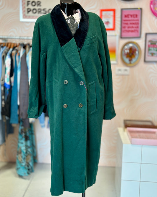 Manteau long vert | T. L