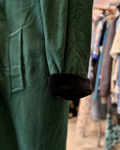 Manteau long vert | T. L