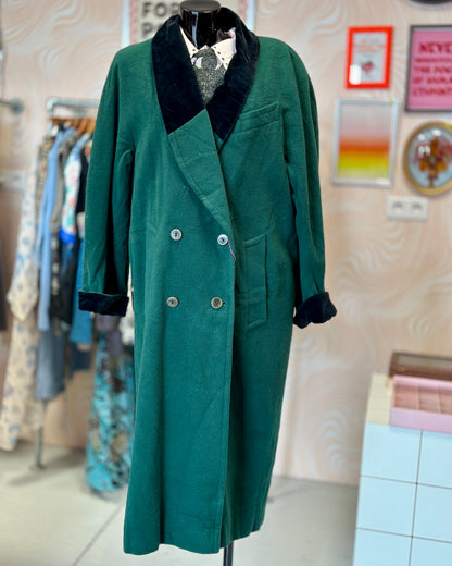 Manteau long vert | T. L