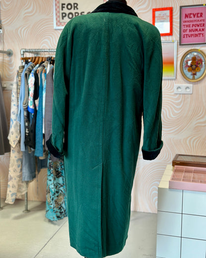 Manteau long vert | T. L