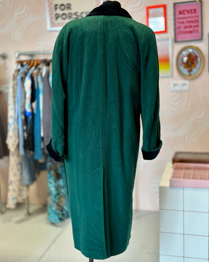 Manteau long vert | T. L