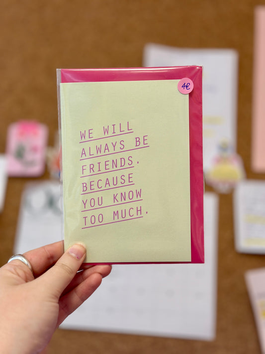 Carte de vœux - Always Friends