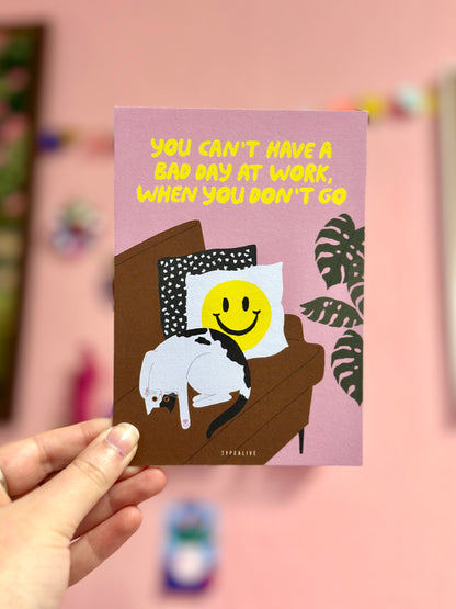 Carte postale | Chat Ne pars pas