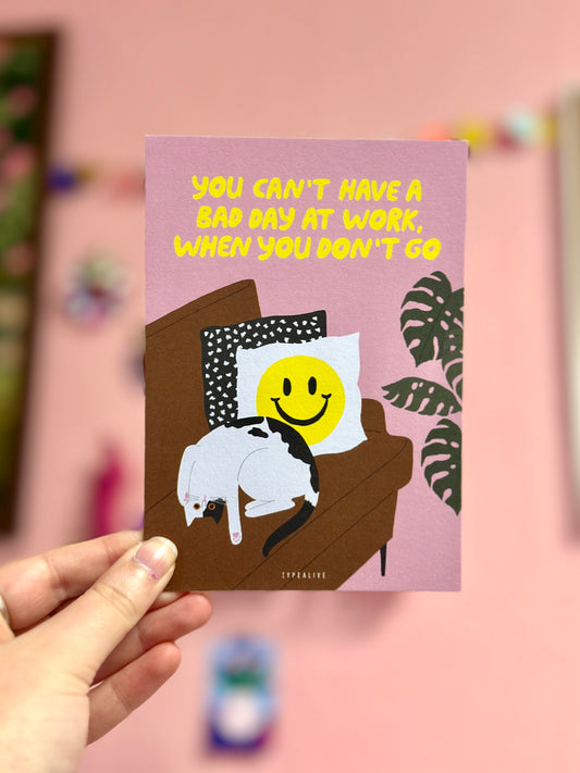 Carte postale | Chat Ne pars pas