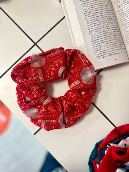 Big Scrunchie Rouge & Doré