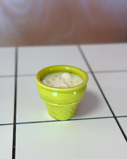 Bougie Ice Cream Verte