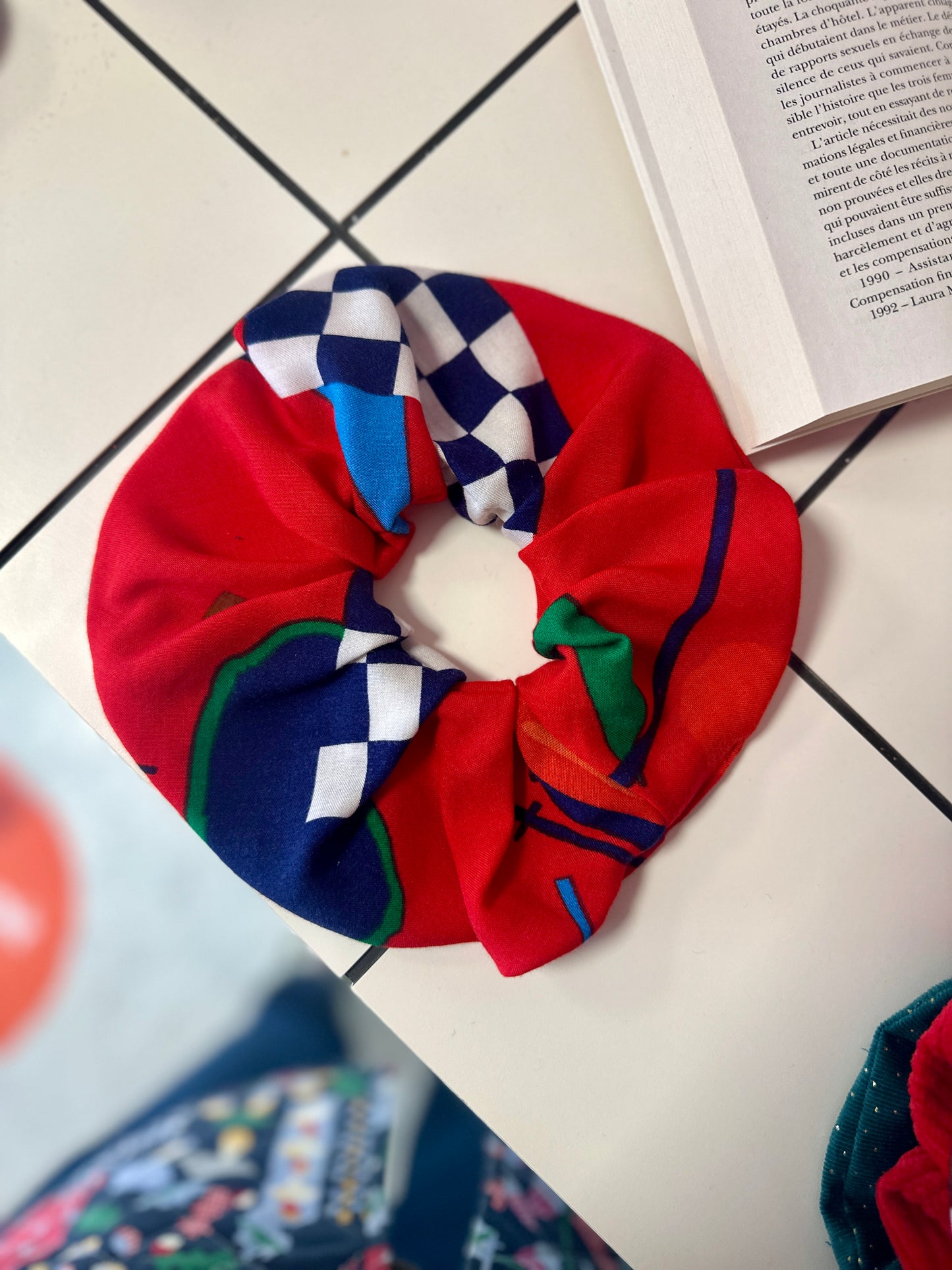 Big Scrunchie Rouge ColorBloc