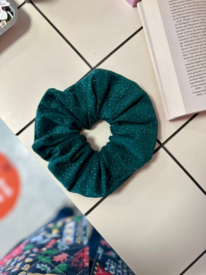 Big Scrunchie Velours Vert