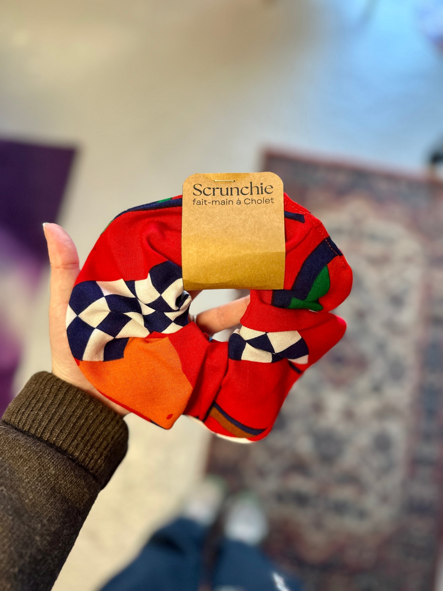 Big Scrunchie Rouge ColorBloc