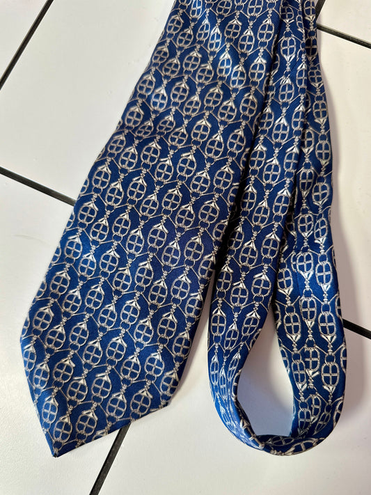 Cravate à motifs Hermès