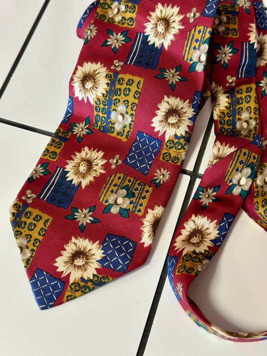 Cravate à fleurs Cacharel