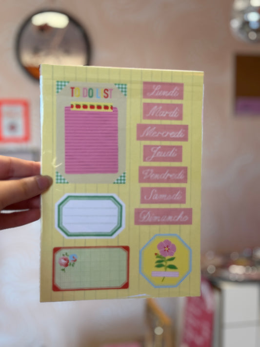 Planche de stickers - Jolis Washi Tape