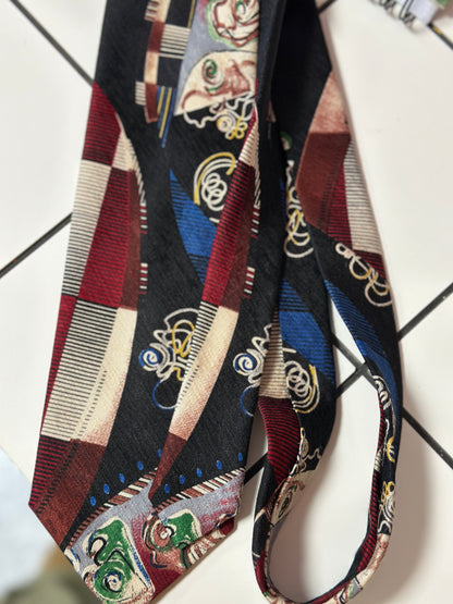 Cravate à motifs Picasso