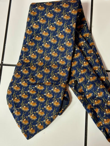 Cravate à motifs Canards