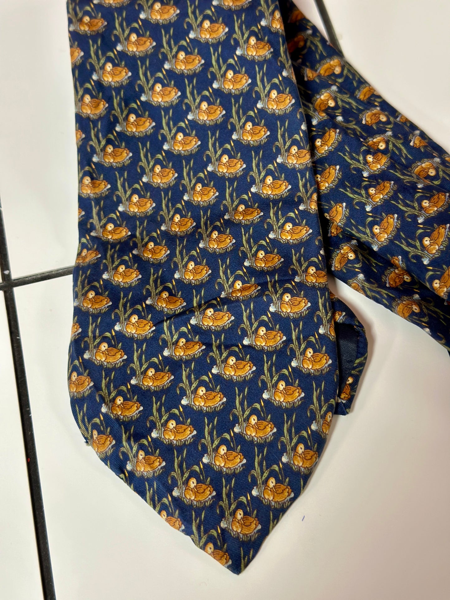 Cravate à motifs Canards