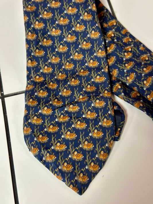 Cravate à motifs Canards