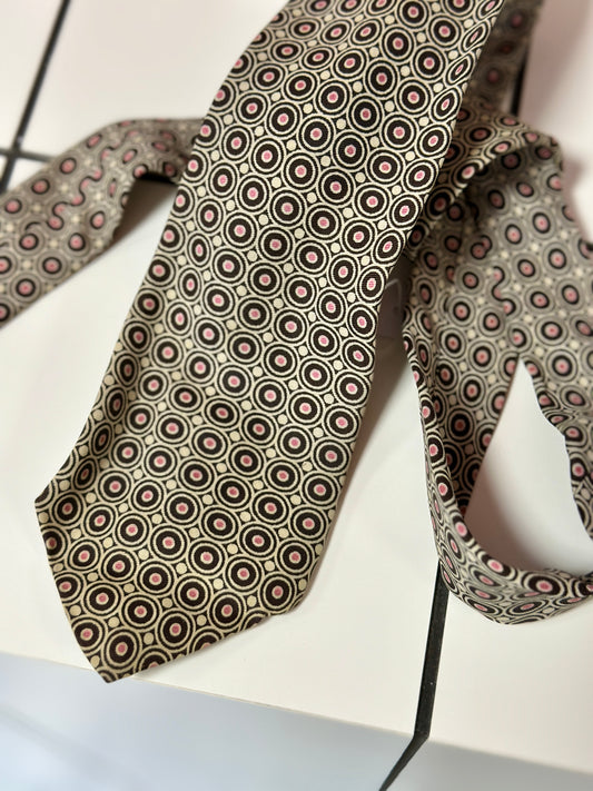 Cravate à motifs 70s