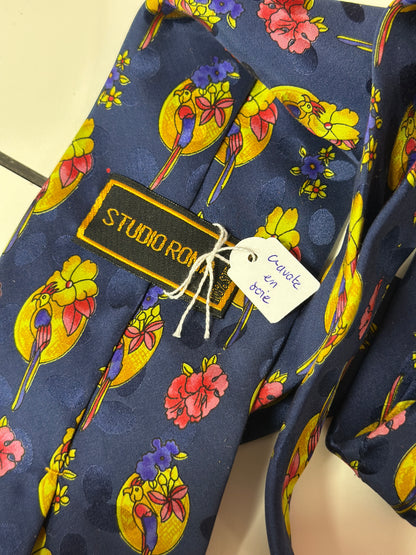 Cravate à motif Perroquet