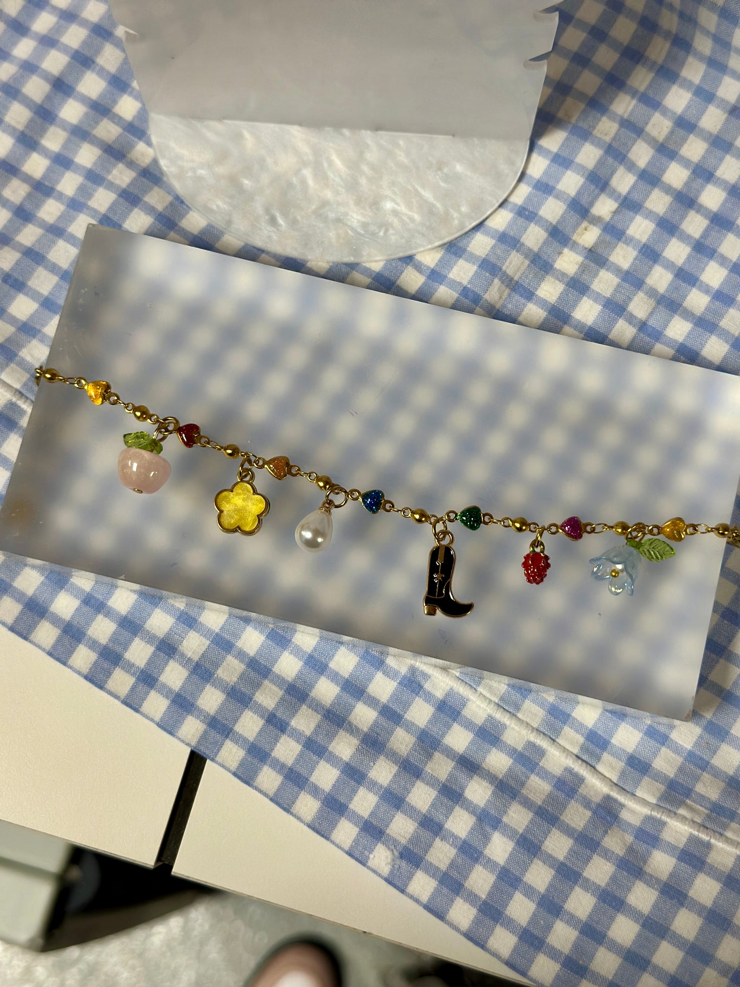 Bracelet à grigris Arc-en-ciel