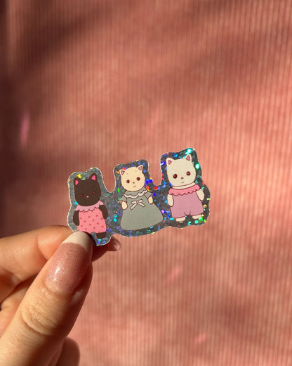 Sticker 3 minis lapins