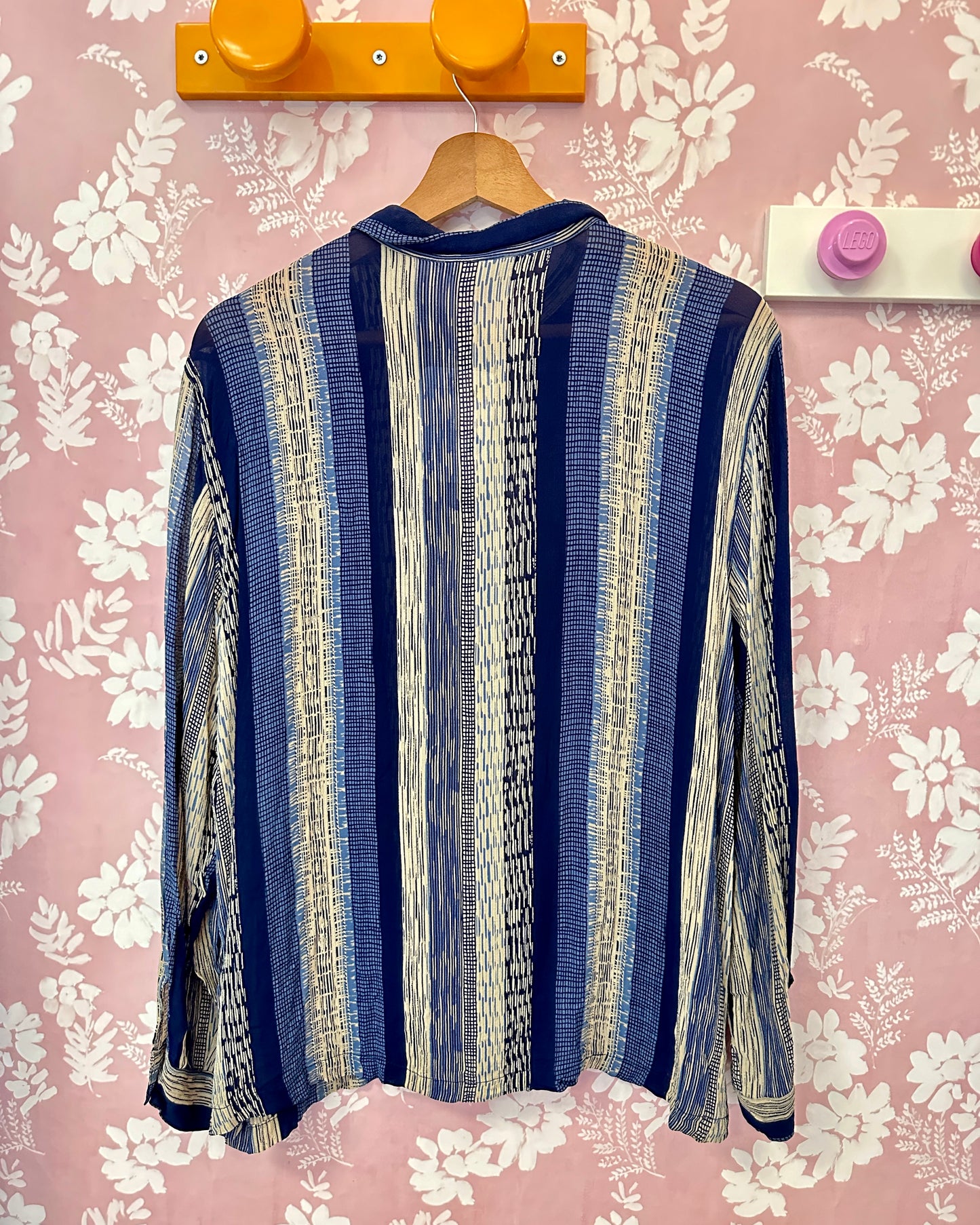 Chemise bleue à motifs | T. M / L