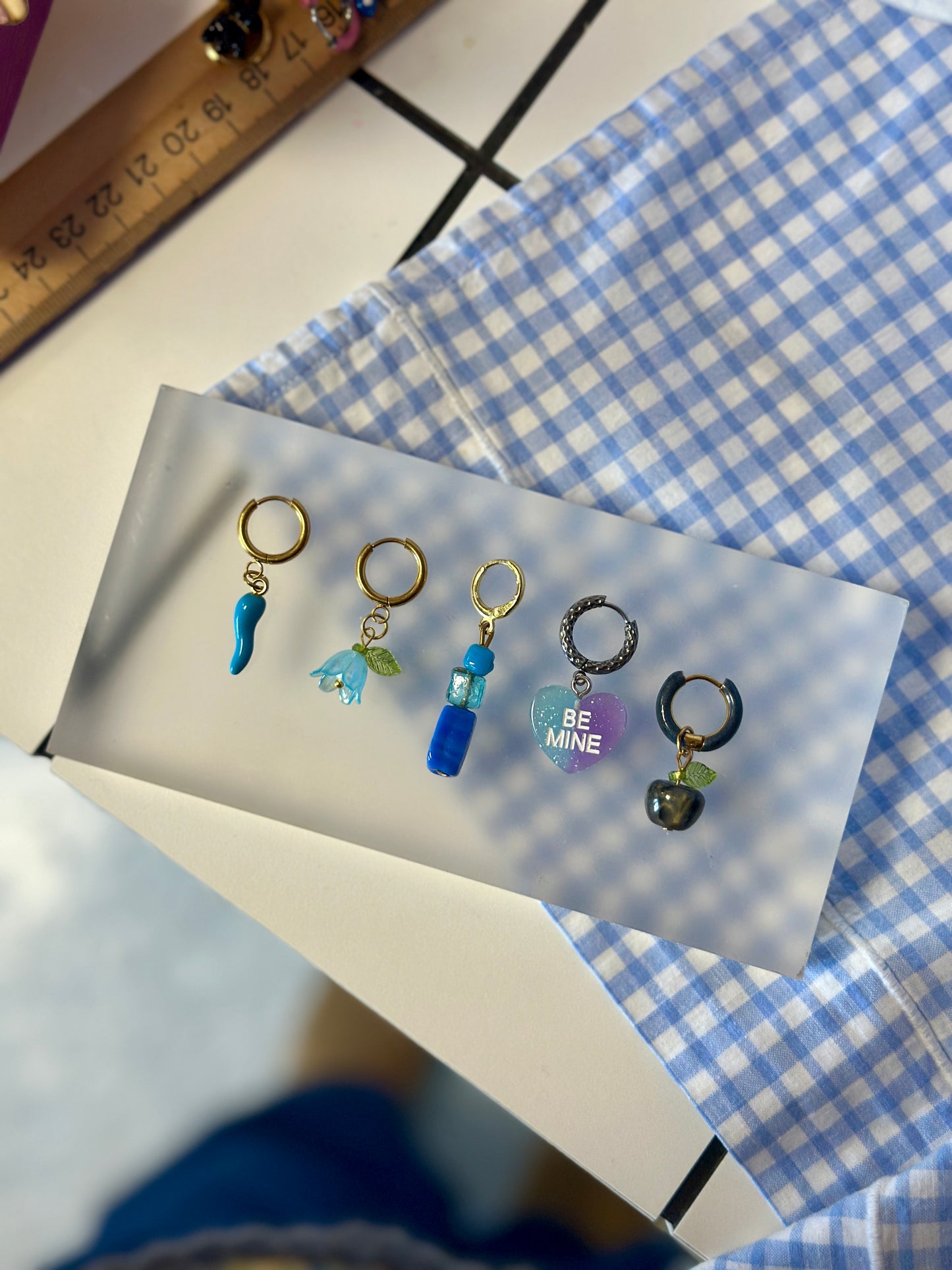 Mono-boucle d'oreille | Les Bleues