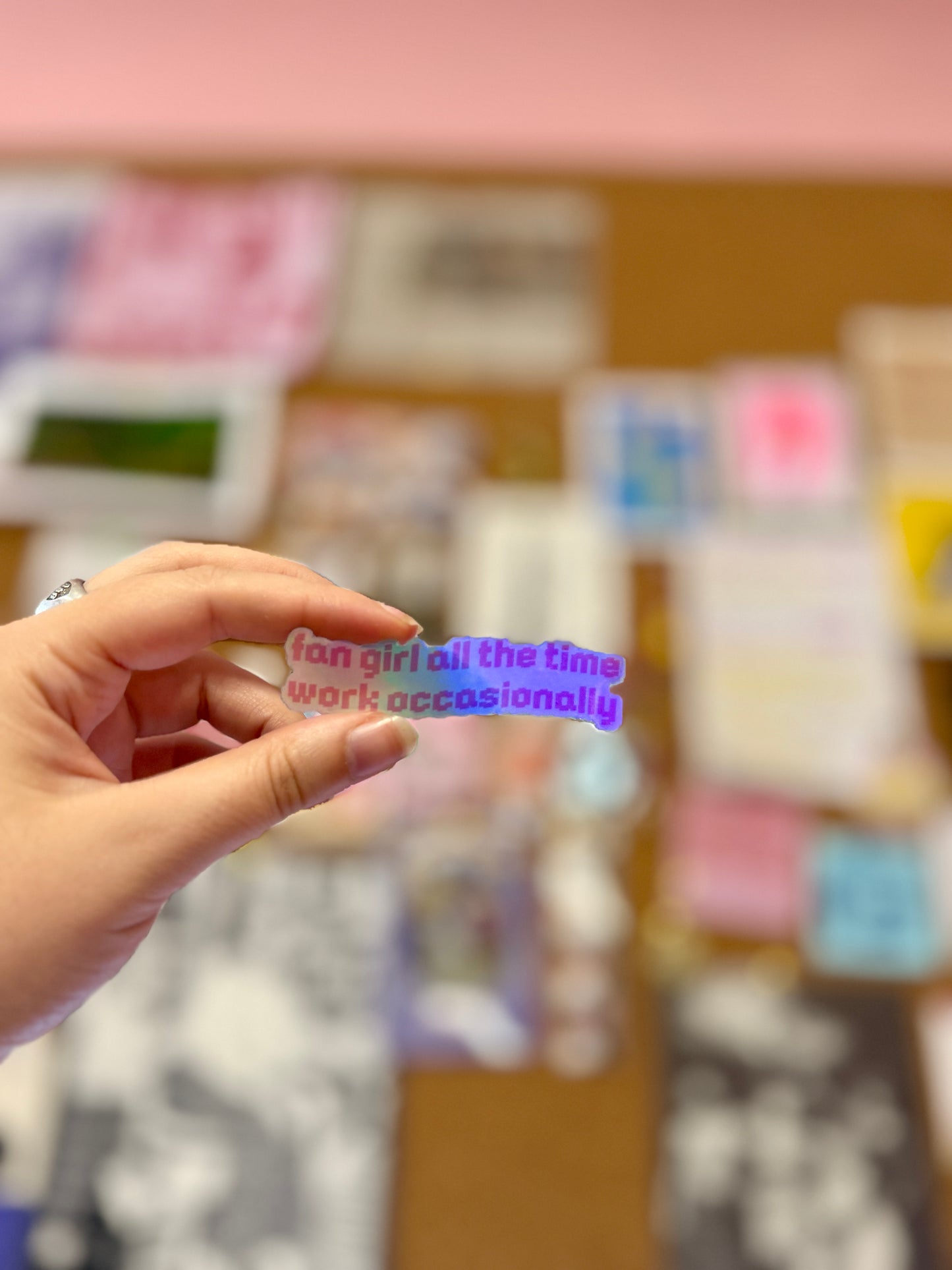 Sticker fan girl all the time