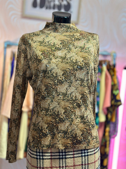 Top en mesh à motifs | T. M / L