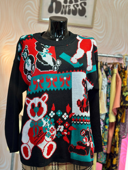 Pull à motif ours | T. XL