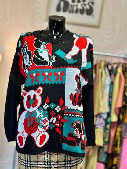 Pull à motif ours | T. XL