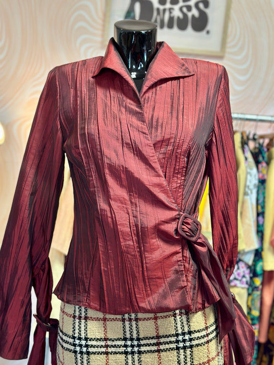 Chemise bordeaux 90s | T. M