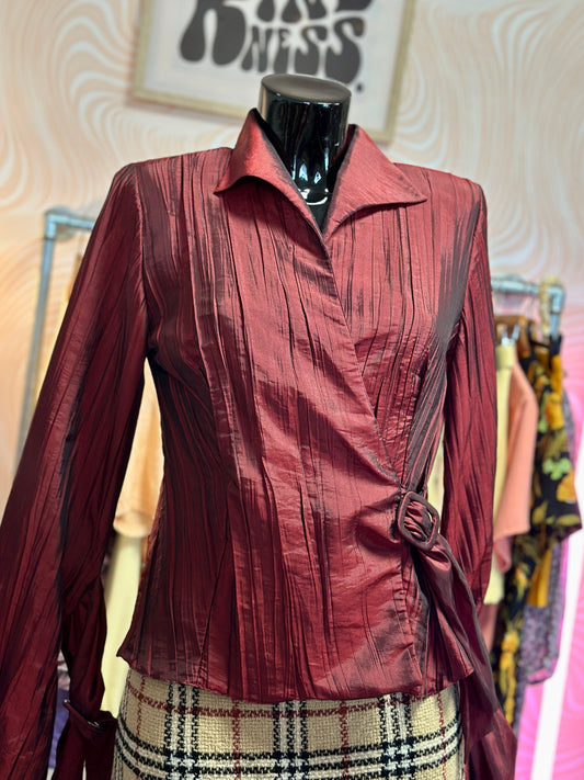 Chemise bordeaux 90s | T. M