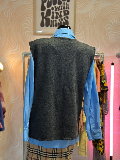 Gilet sans manches gris | T. 3XL