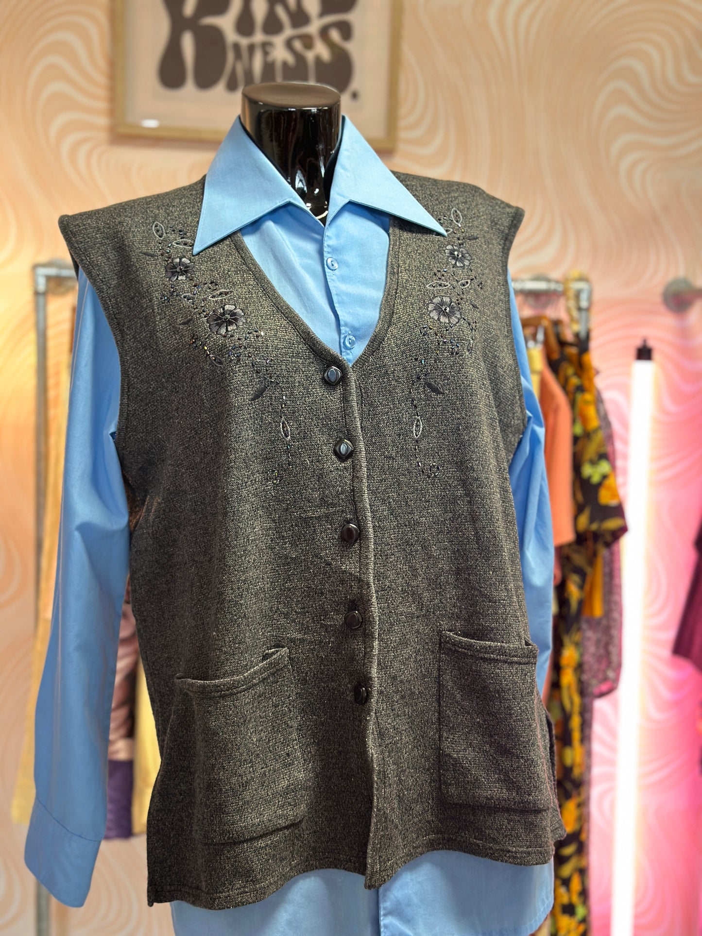 Gilet sans manches gris | T. 3XL