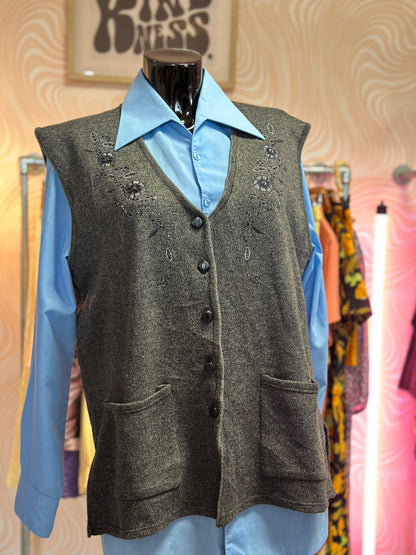 Gilet sans manches gris | T. 3XL