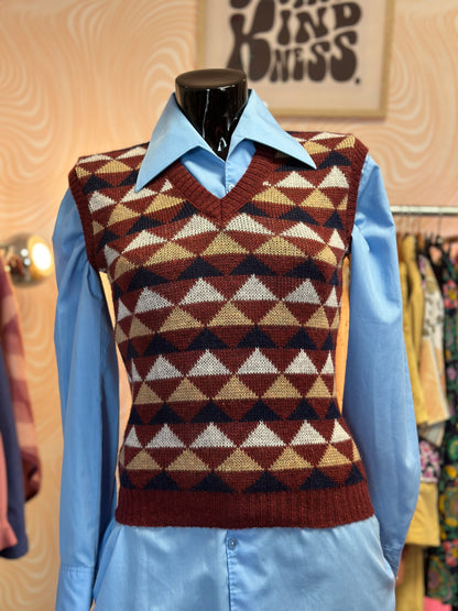 Pull sans manches à motifs | T. XS