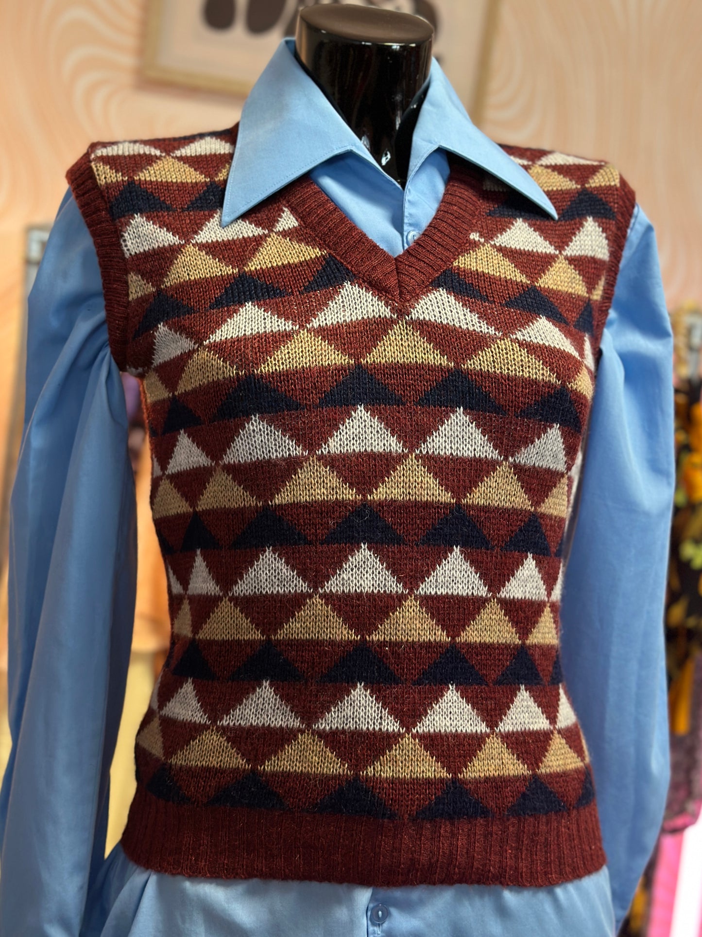 Pull sans manches à motifs | T. XS