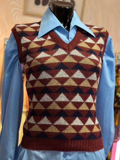 Pull sans manches à motifs | T. XS