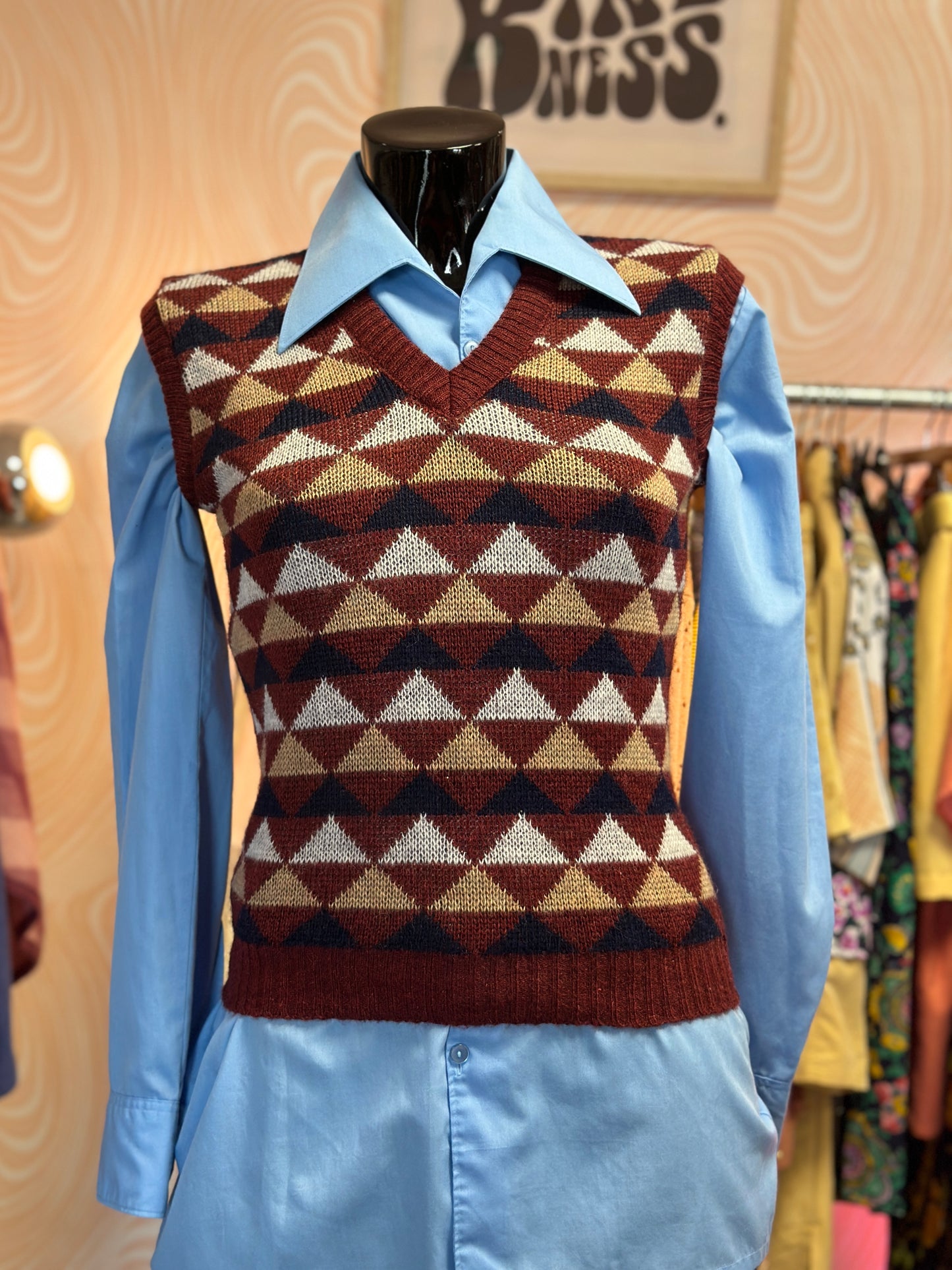 Pull sans manches à motifs | T. XS