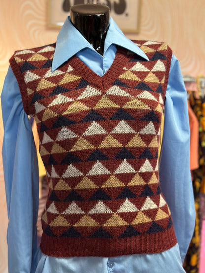 Pull sans manches à motifs | T. XS